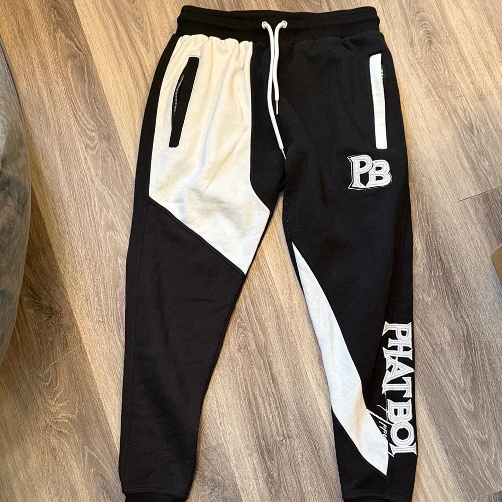 Phat Boi Black and White Joggers
